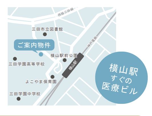 【兵庫県三田市】横山駅スグの新築医療ビル計画