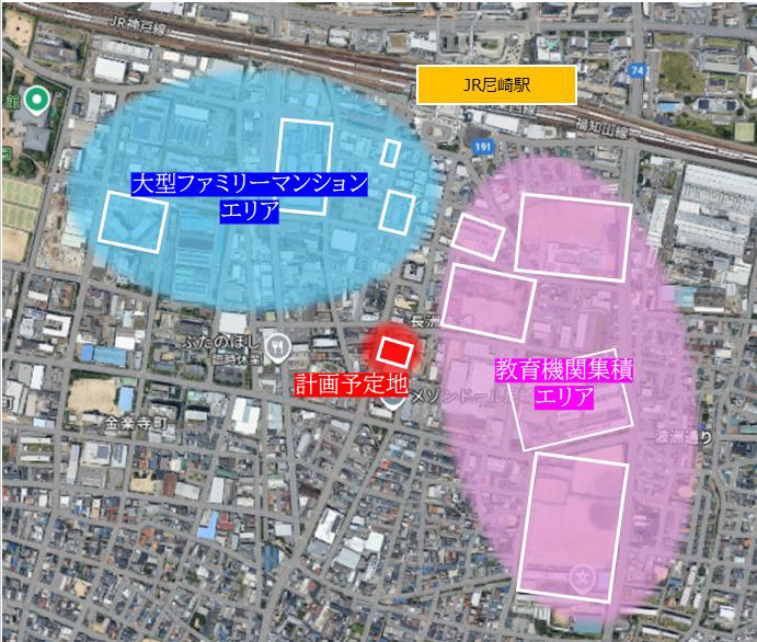 【尼崎市】JR尼崎駅南口 新築クリニックモール計画