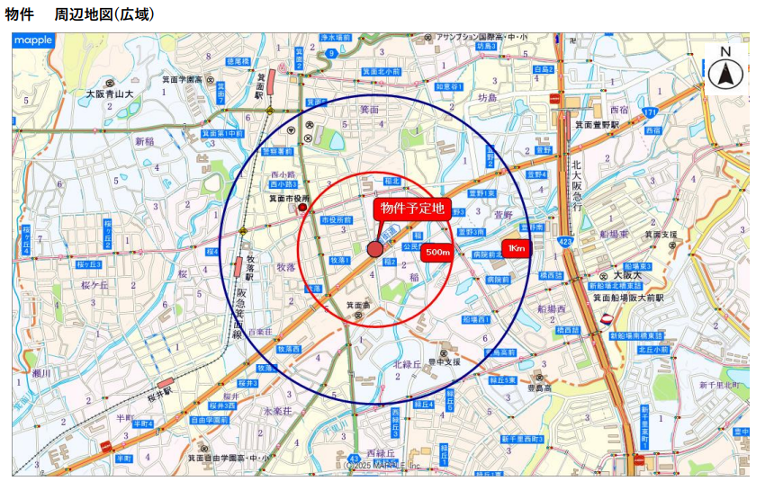 【箕面市】ロードサイド医療モール計画
