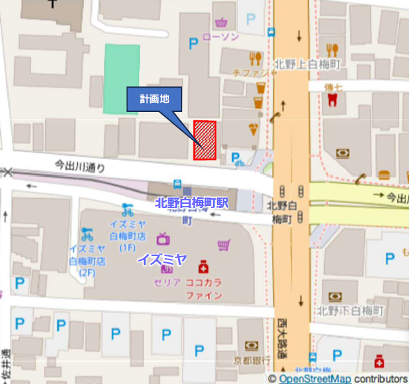 【京都市北区】「北野白梅町駅」駅前 徒歩1分の医療モール計画