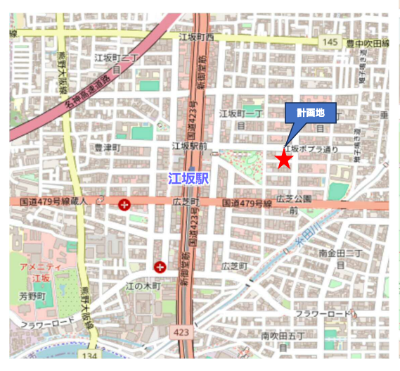【吹田市】乗降客数9万人超の江坂駅 徒歩5分の医療モール計画
