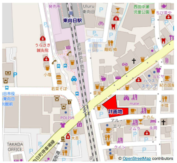 【京都府向日市】阪急京都線「東向日」駅　徒歩1分の新築医療モール計画