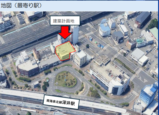 【堺市】深井駅ロータリー目の前の新築医療モール計画